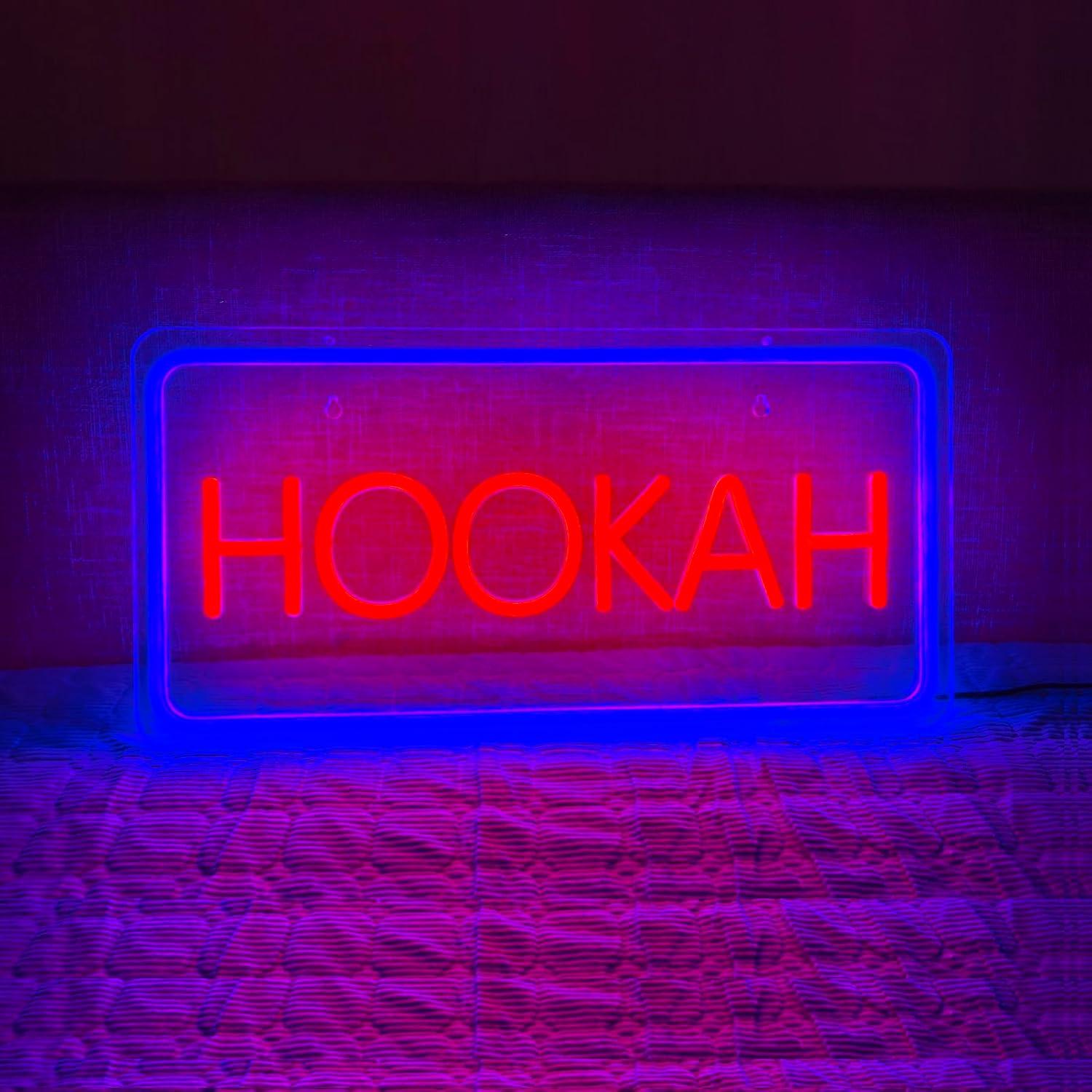 Letreiro Neon HOOKAH com Luzes - Vaping Store avaliação e preço