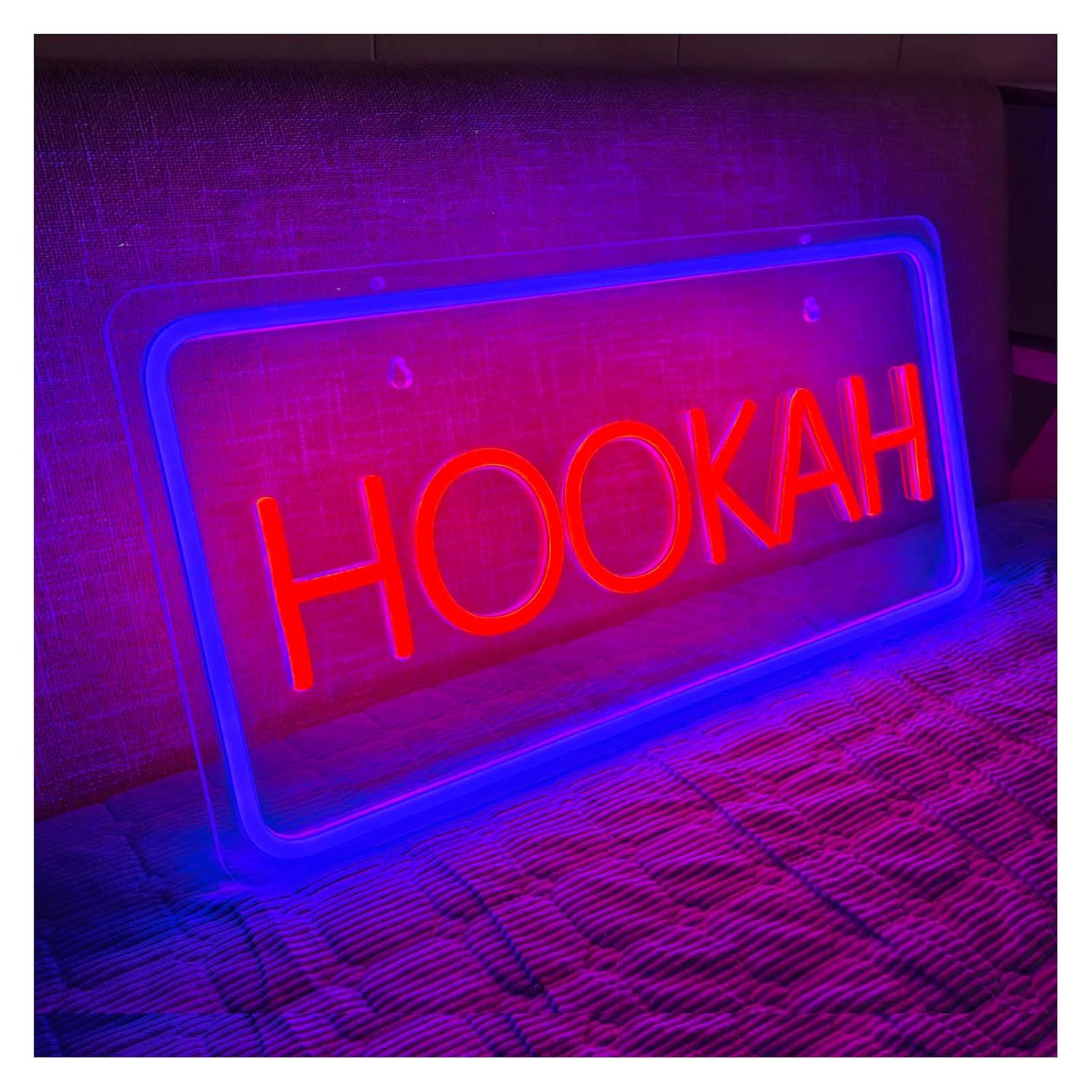 Letreiro Neon HOOKAH com Luzes - Vaping Store avaliação e preço